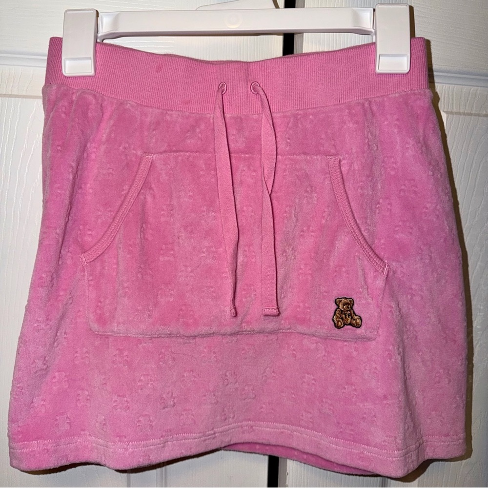 Teddy Fresh Pink Terry Cloth Skirt